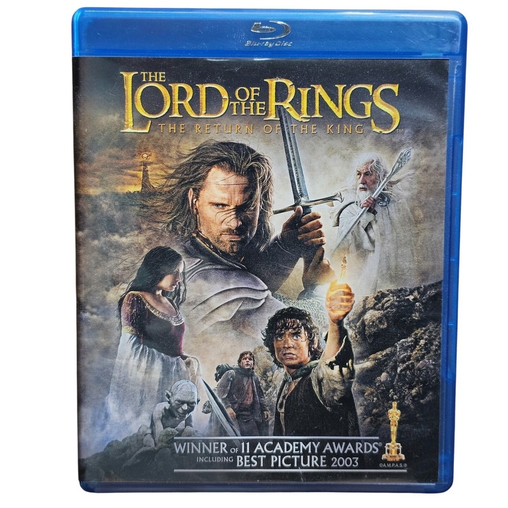 Lord of the Rings Return King Blu-ray 2-Disc Fantasy‎ Film Excellent